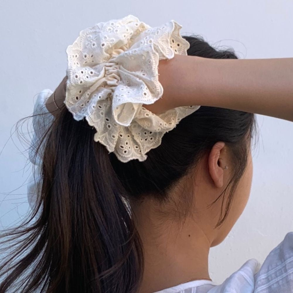 Halo Lace Scrunchie