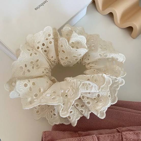 Halo Lace Scrunchie