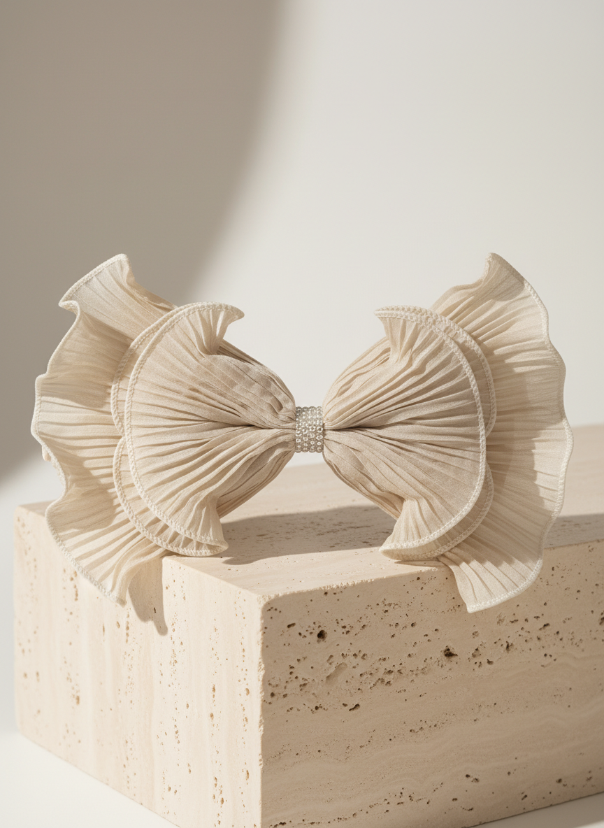 Tissue Bow Hair Pin