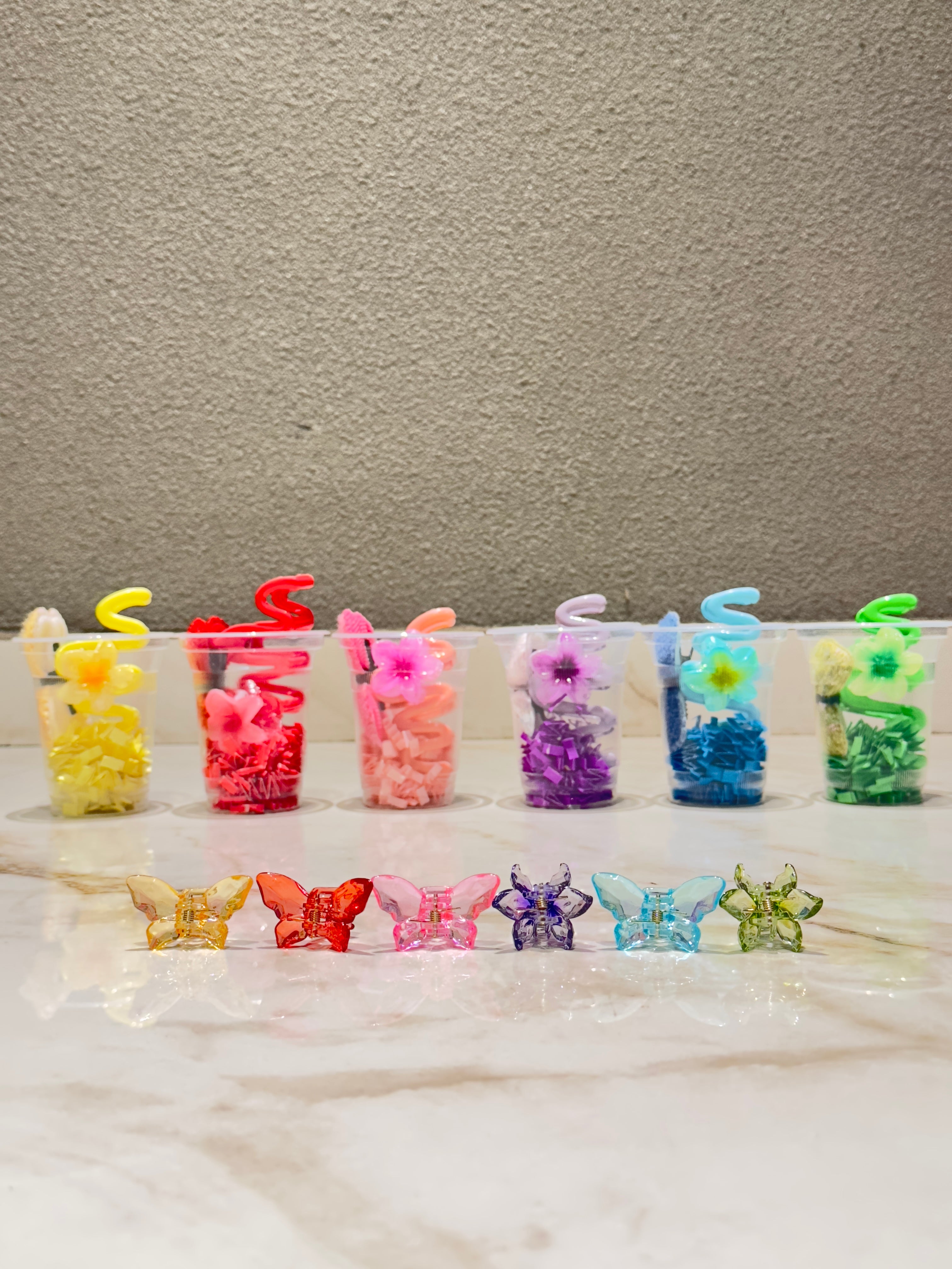 Colourful Glass Hampers