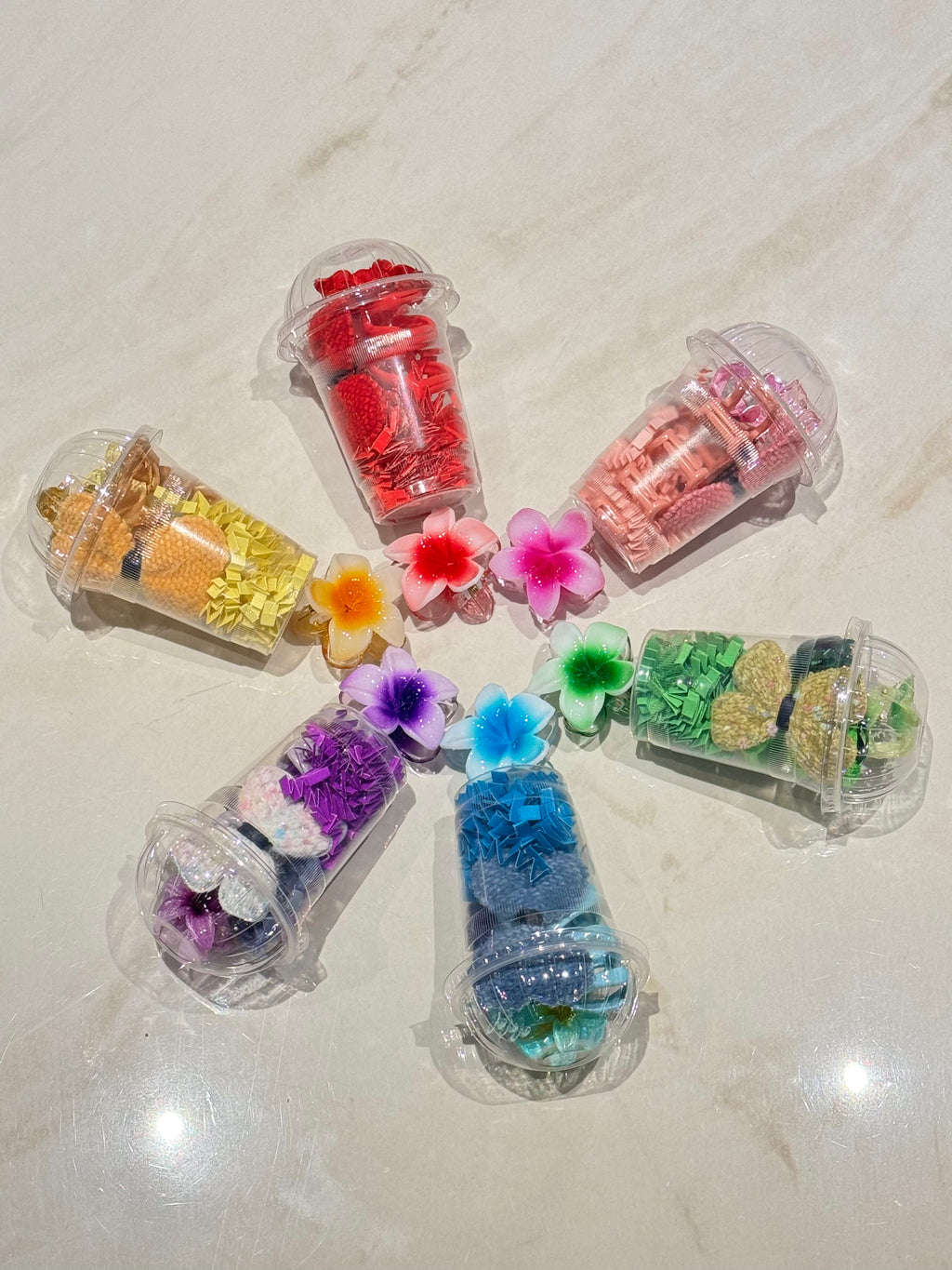 Colourful Glass Hampers