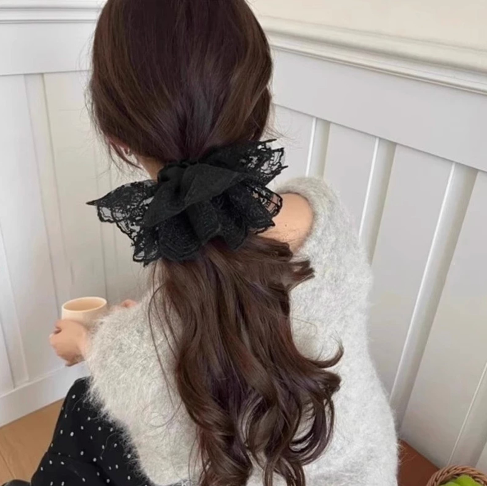 Half Lace Scrunchie