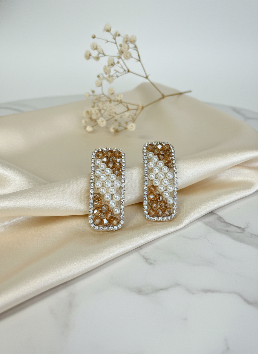 Pearl Crystal Tic Tac (PAIR)