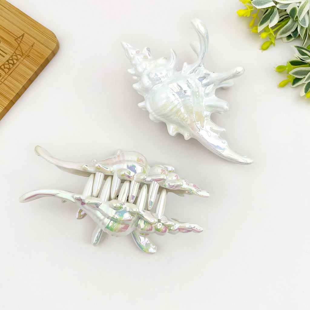 Seashell Claw Hair Clip/ Ocean-Inspired Marine Hair Clip
