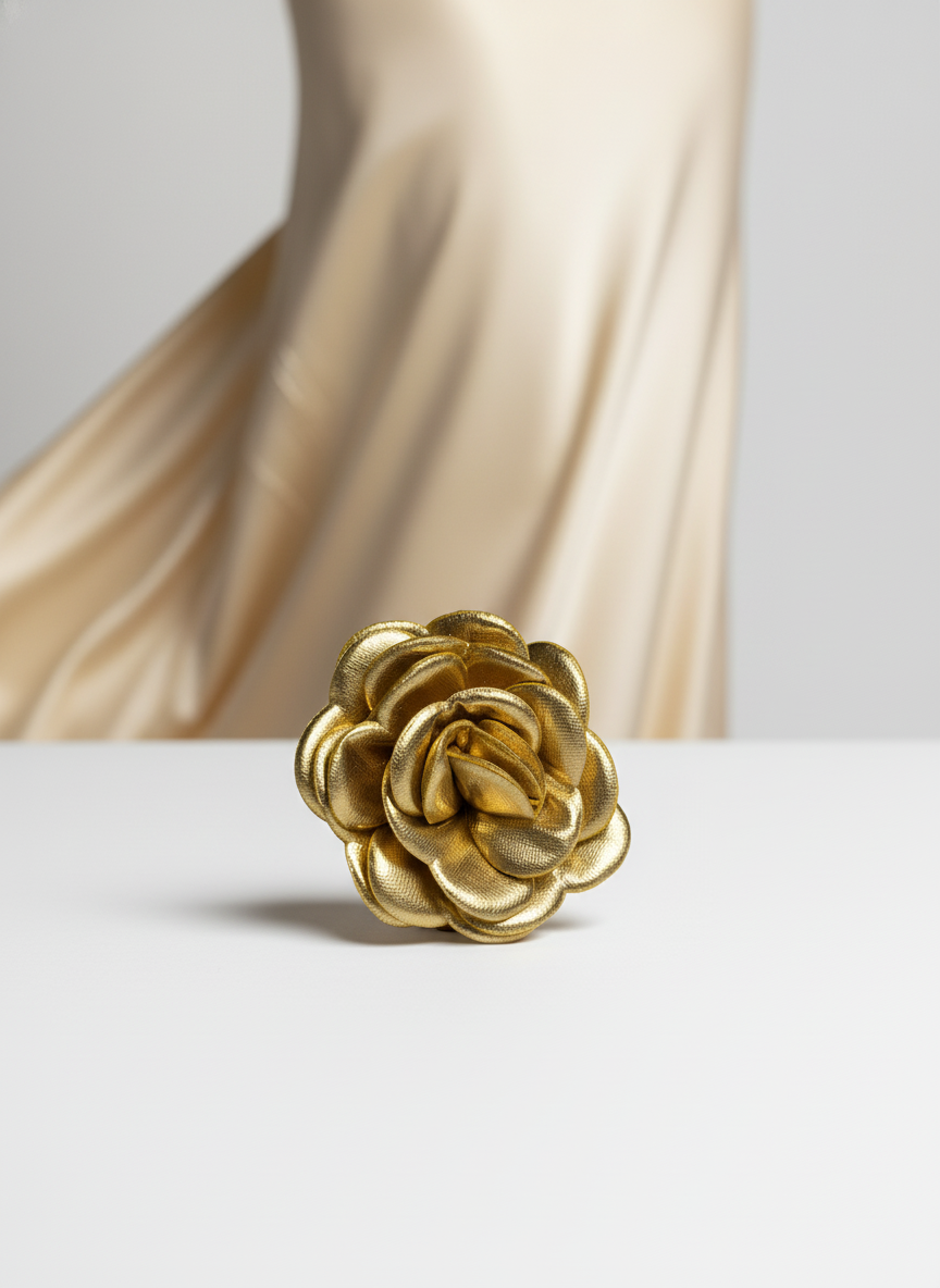 Gold Rose Hair Pin