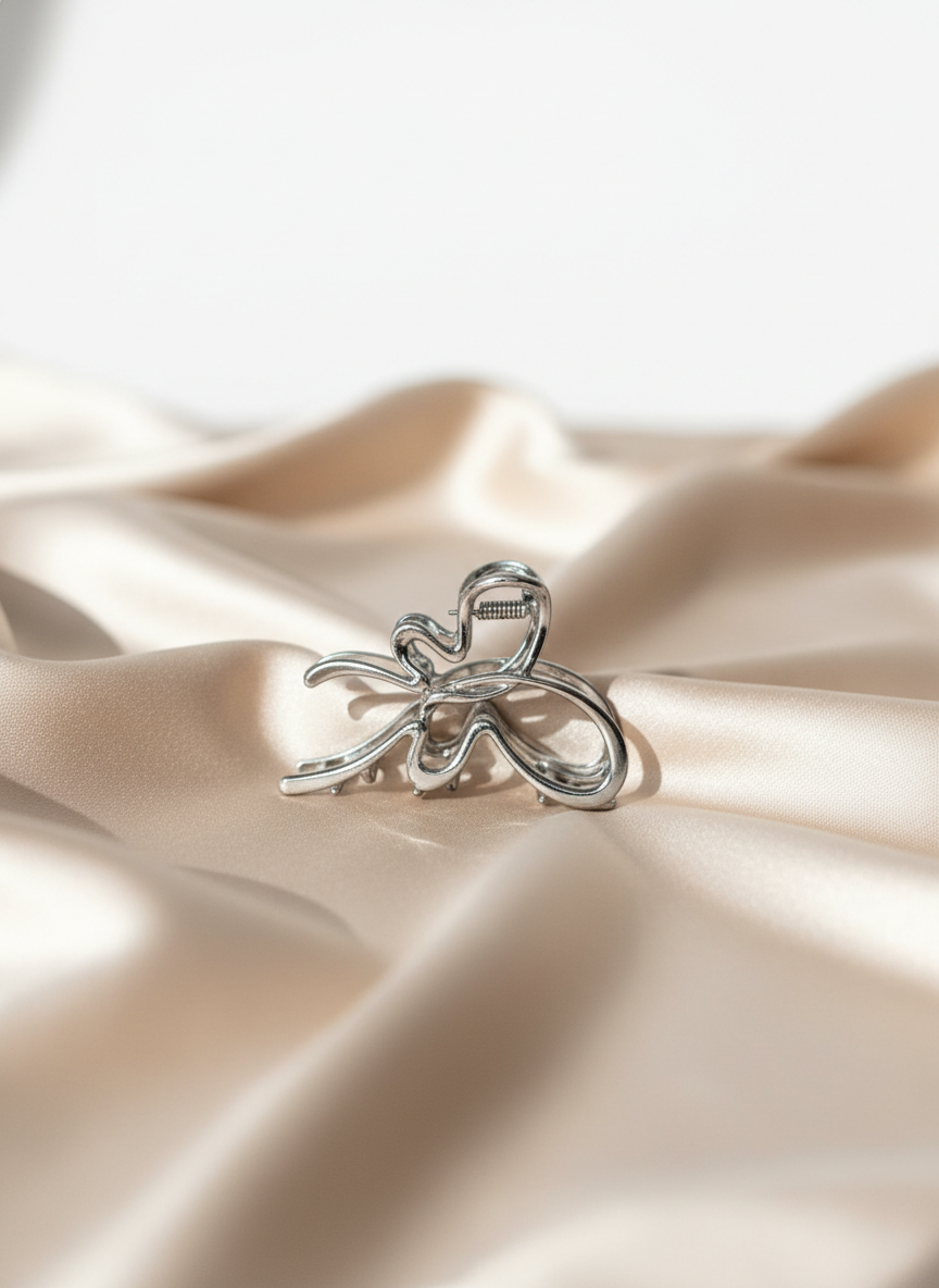 Metallic Butterfly Claw Clip