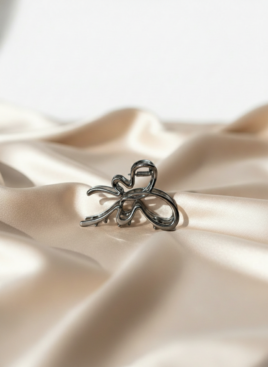 Metallic Butterfly Claw Clip