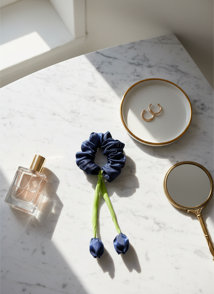 Satin Tulip Scrunchie
