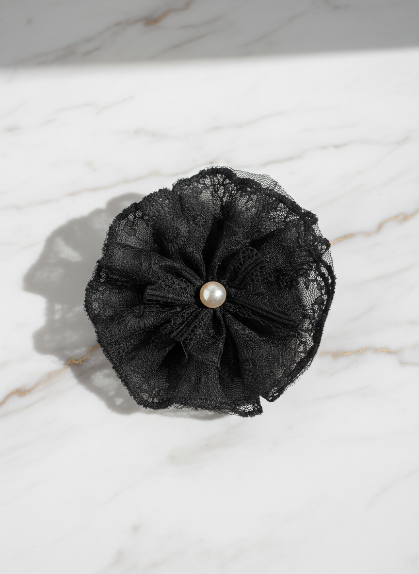 Flower Lace Pearl Hair Pin