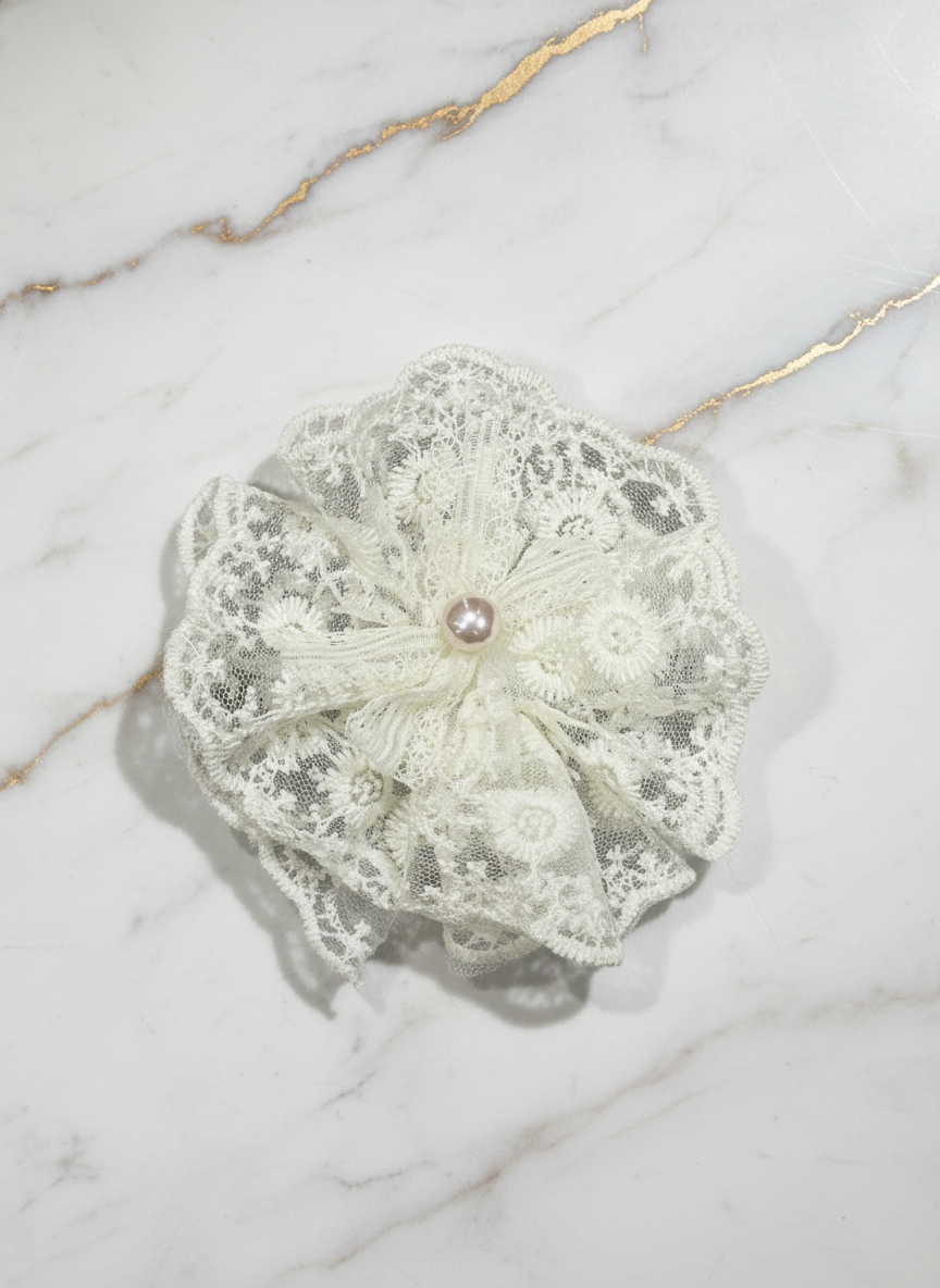 Flower Lace Pearl Hair Pin