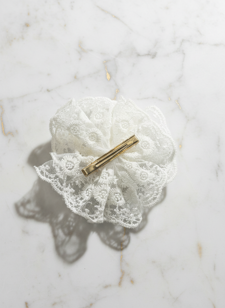 Flower Lace Pearl Hair Pin