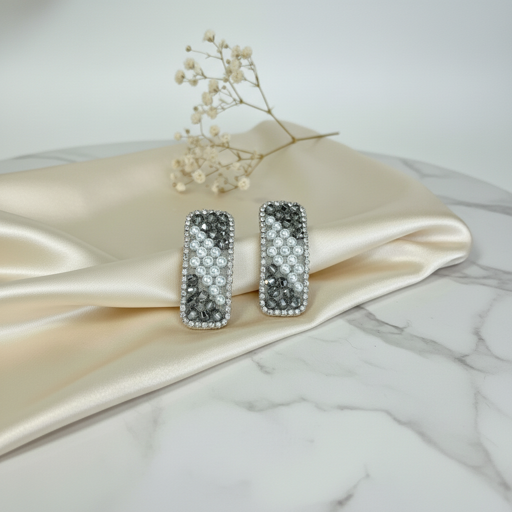 Pearl Crystal Tic Tac (PAIR)