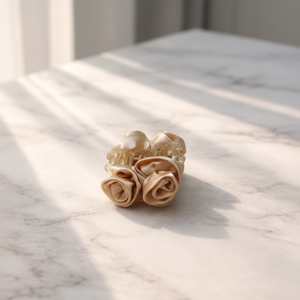 Champagne Rose Claw Clip