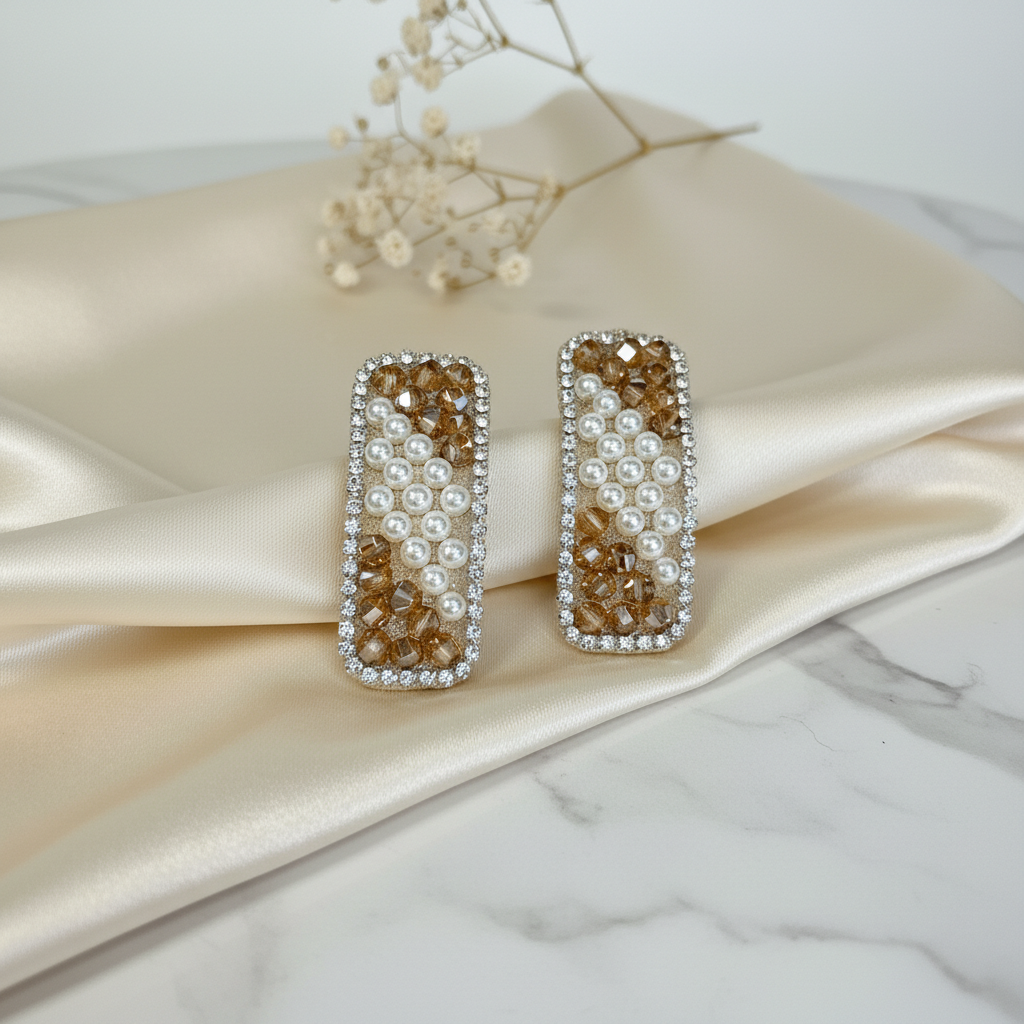 Pearl Crystal Tic Tac (PAIR)