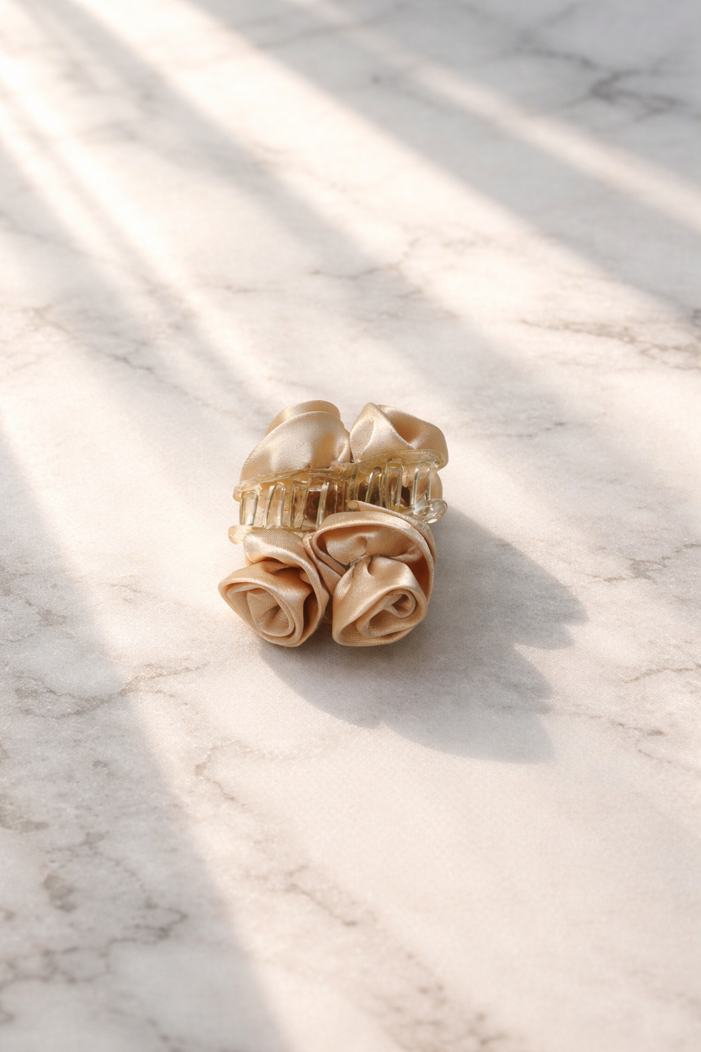 Champagne Rose Claw Clip