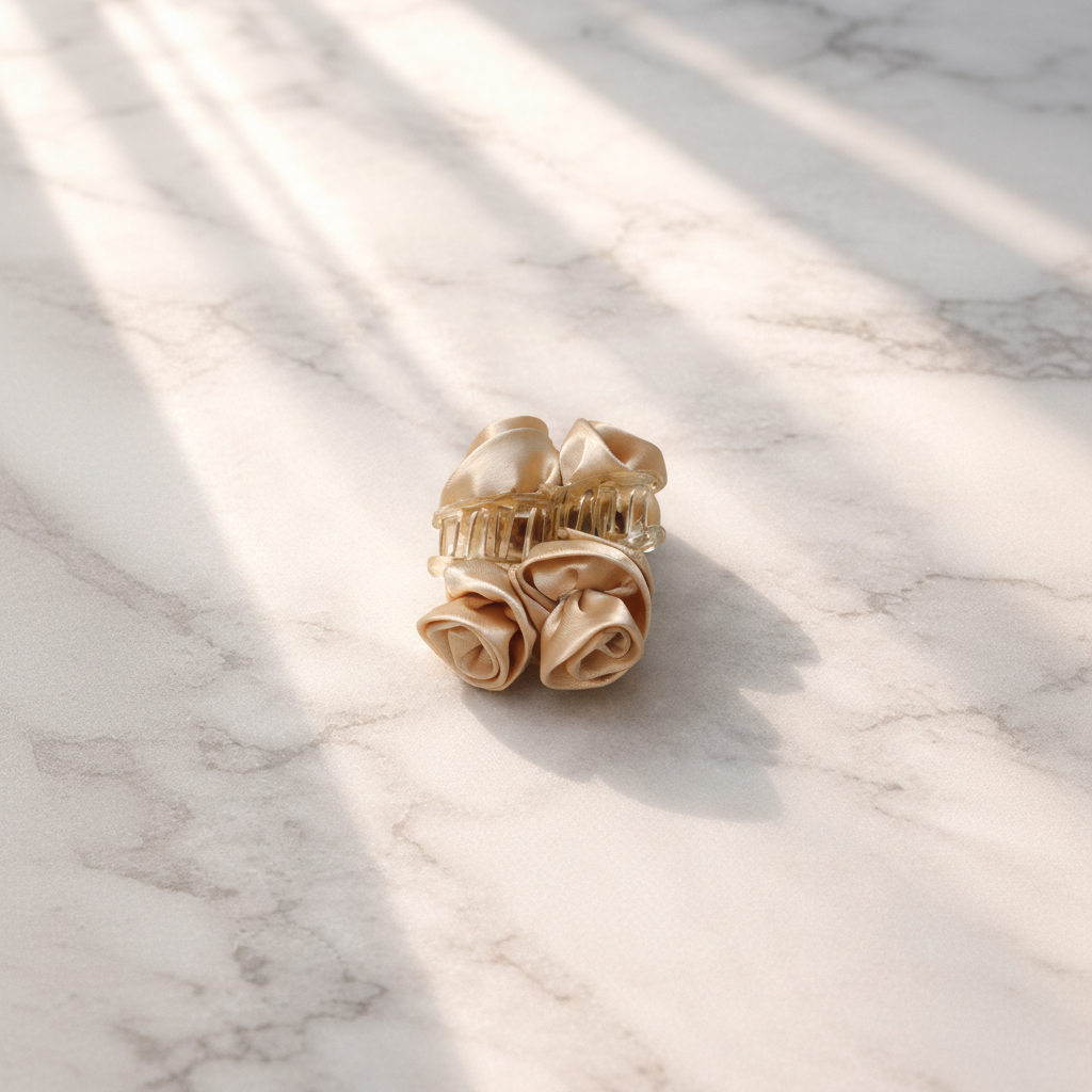 Champagne Rose Claw Clip